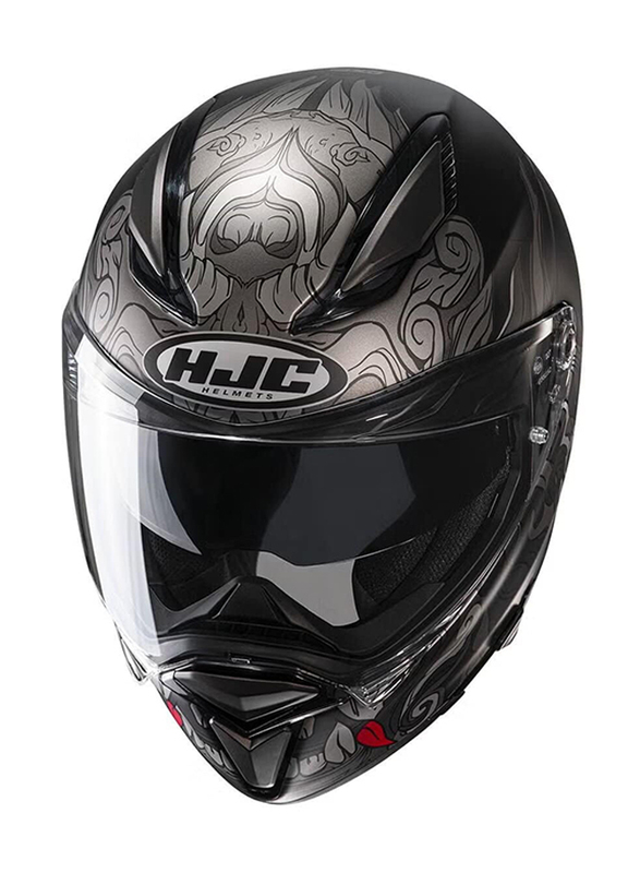 HJC F70 Spector Helmet, Large, F70-SPE-MC5SF-L, Black/Grey