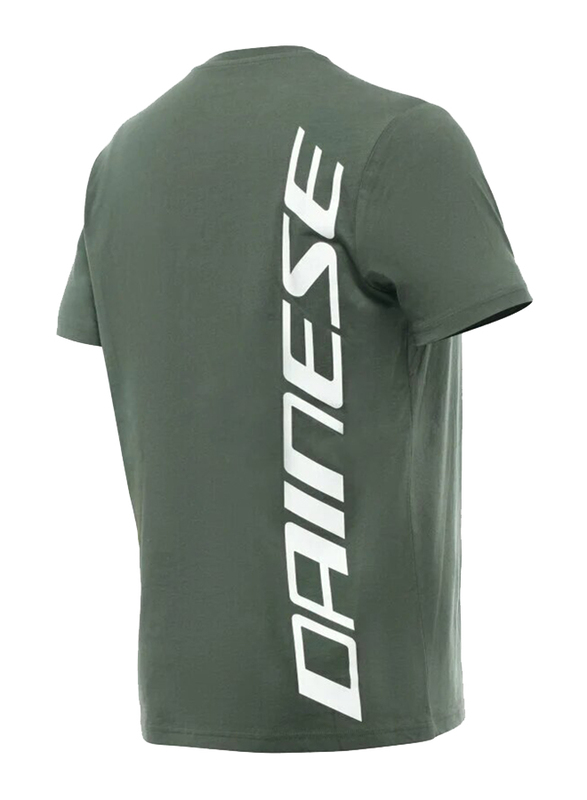 Dainese Big Logo Climbing T-Shirt for Men, L, Ivy/White
