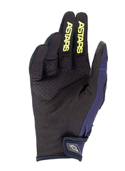 Alpinestars S.p.a. Techstar Motocross Full Gloves, Medium, 3561023-7455-M, Night Navy/Yellow Fluorescent