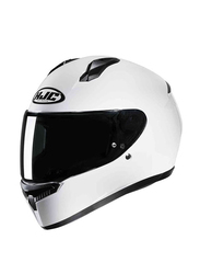 HJC C10 Solid Helmet, Medium, C10-SOL-WH-M, White
