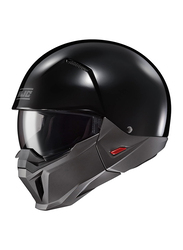 HJC i20 Solid Semi Flat Helmet, Large, I20-SOL-SFBLK-L, Black
