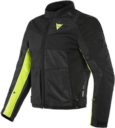 Dainese Sauris 2 D-Dry Textile Jacket, 201654624-N49-56, Black/Fluo Yellow, Size 56