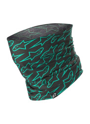 Alpinestars Astars Neck Tube for Unisex, One Size, Black/Teal