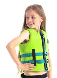 Jobe Neoprene Life Vest for Kids, UK 10, Lime Green