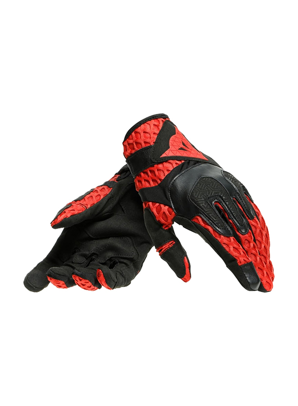 Dainese Air-Maze Gloves, Large, Black/Red