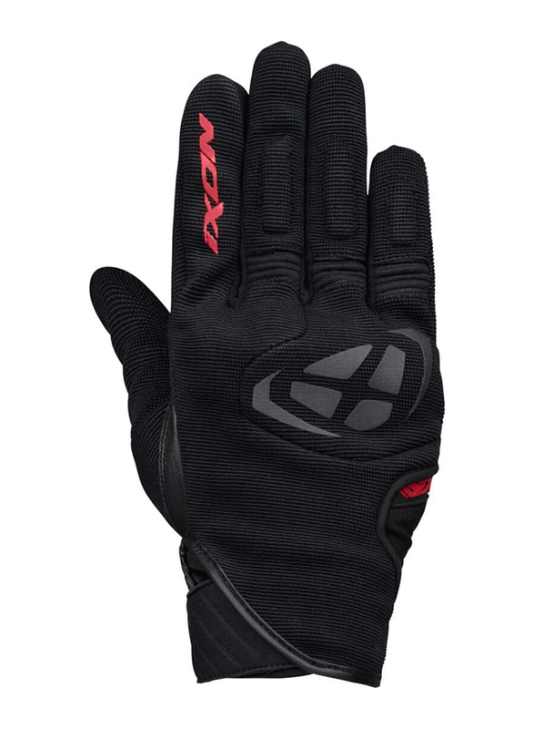 

Ixon MIG Textile Motorcycle Summer Gloves, Large, Black