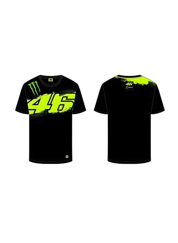 Valentino Rossi VR 46 T-Shirt for Men, L, Black
