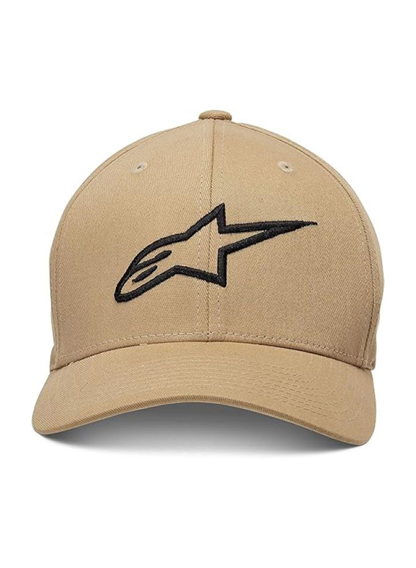 Alpinestars Ageless Curve Baseball Cap for Unisex, S-M, Sand/Black