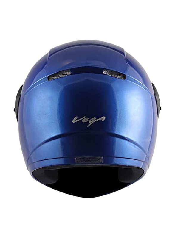 Vega Cliff DX Full Face Motorcycle Helmet, Medium, Blue