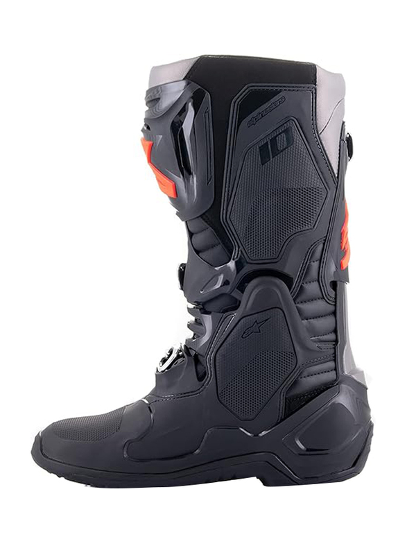 Alpinestars Tech 10 Boots, Size 9, Black/Red, 2010020-1030-9