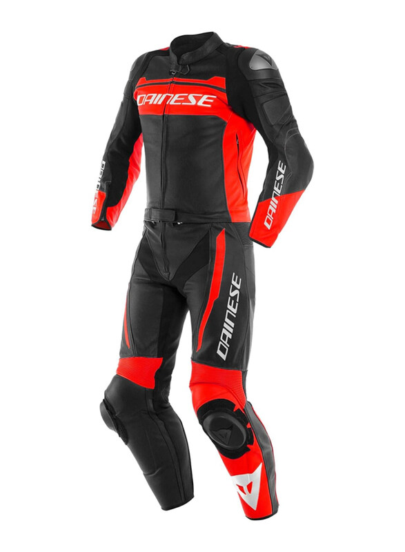 

Dainese Mistel Leather Suit, 2 Pieces, Black-Matt/Fluo-Red, Size 52