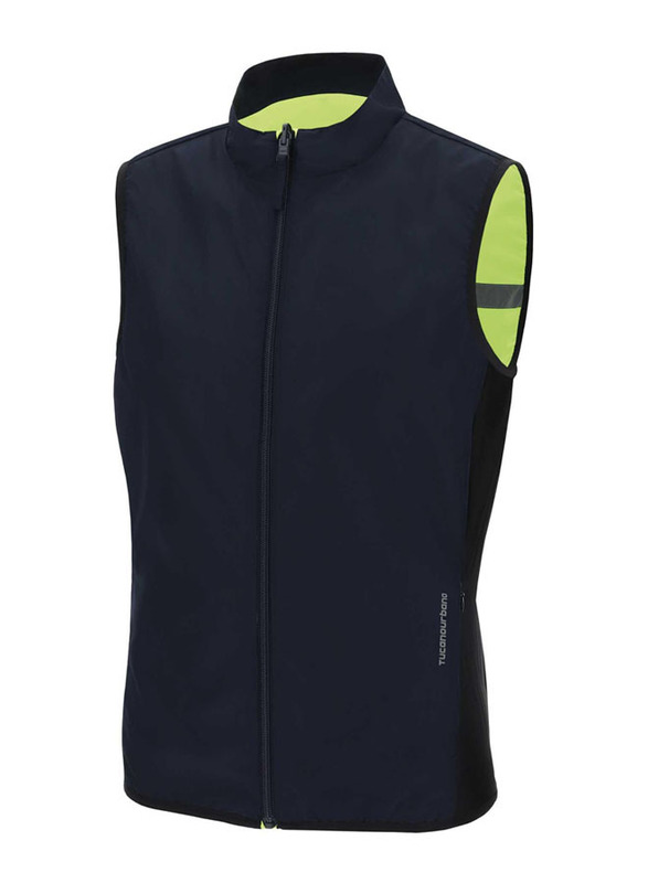 Tucano Urbano Nano Switch Vest, Dark Blue/Fluorescent Yellow, L/XL