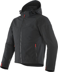 Dainese Men's Ignite Tex Waterproof and Breathable Fleece Motorcycle Jacket, 201735211-631-50, Black, Size 50