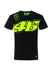 Valentino Rossi VR 46 Monster T-Shirt for Men, XXL, Black