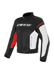 Dainese Air Frame D1 Tex Jacket, Size 44, Black/White/Fluo-Red