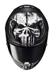 Hjc RPHA 11 Punisher Marvel Helmet, Black/White, Large