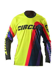 Circuit Equipment Cross/Enduro Reflex 2022 Jersey, Medium, Black/Yellow/Fluo