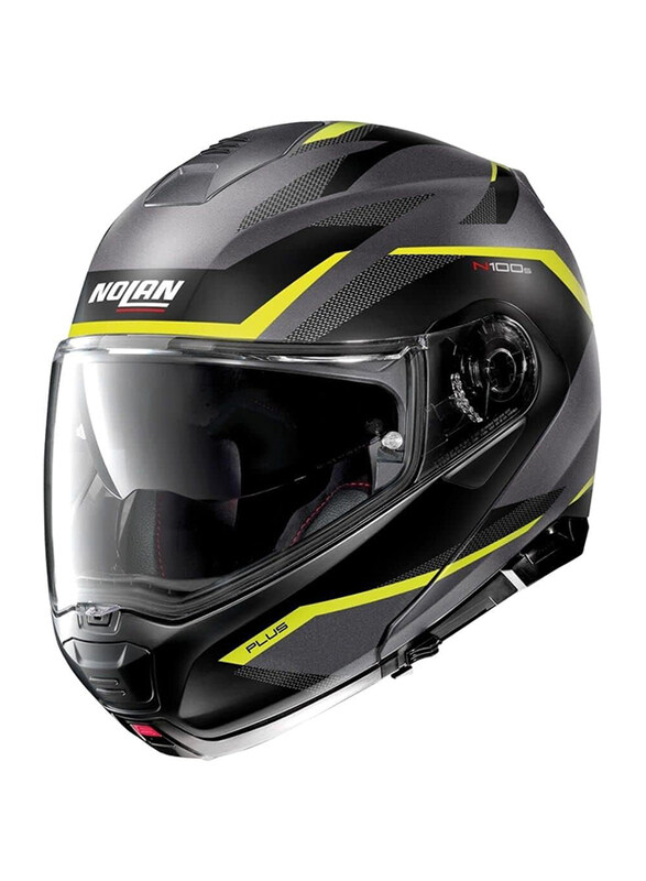 

Nolan Plus 033 Overland N-Com Flat Helmet, N100-5, Lava Grey, Large