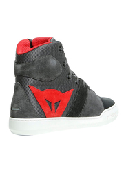 Dainese York Air Shoes, Phantom/Red, Size 42