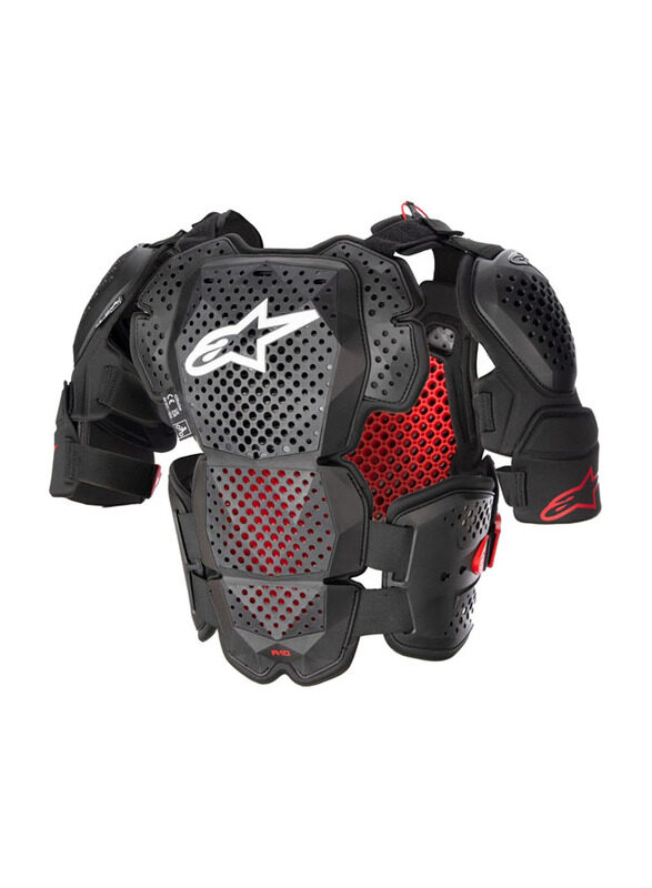 Alpinestars A-10 V2 Full Chest Protector, XL/XXL, Black/Red