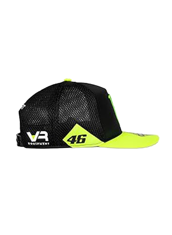 Vr 46 Valentino Rossi Trucker Cap for Unisex, One Size, Black