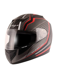 Vega Edge DX Blast-E Full Face Helmet, Small, Black/Red