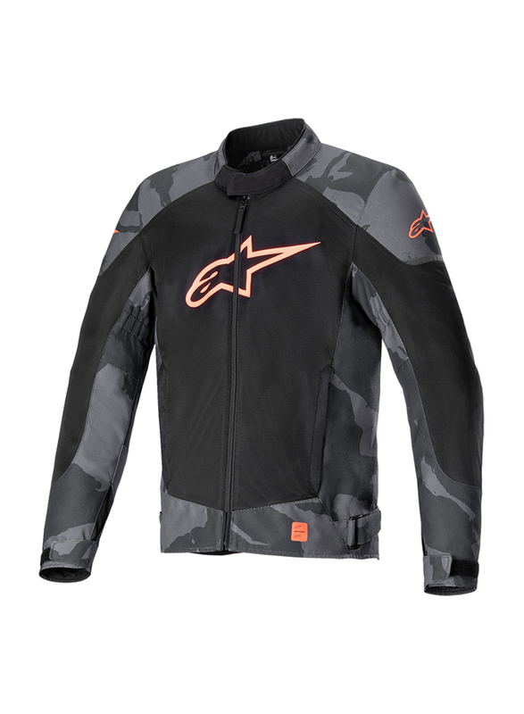 Alpinestars T-SP X Superair Jacket, Black Camo/Red Fluo, Large