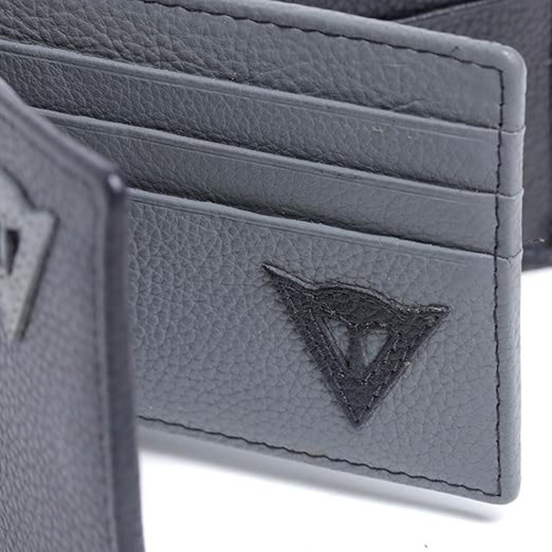 Dainese Super Slim and Minimal Design Leather Wallet, Black