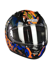 Nolan Group SPA Foxtrot Helmet, Medium, N60-6[34], Black/Blue/Orange