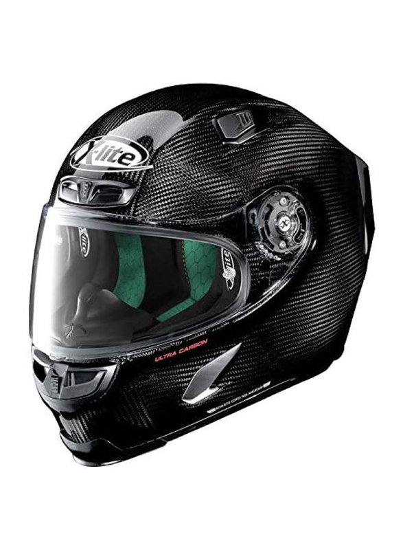 Nolan X-Lite Ultra Carbon Puro Motorcycle Helmet, Carbon Black, Medium