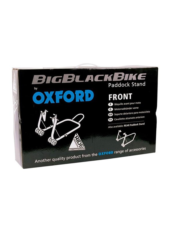 Oxford Big Bike Front Paddock Stand, One Size, SP822, Black