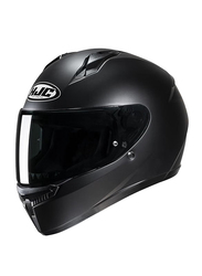 HJC C10 Solid Semi Flat Helmet, Small, C10-SFBLK-S, Black