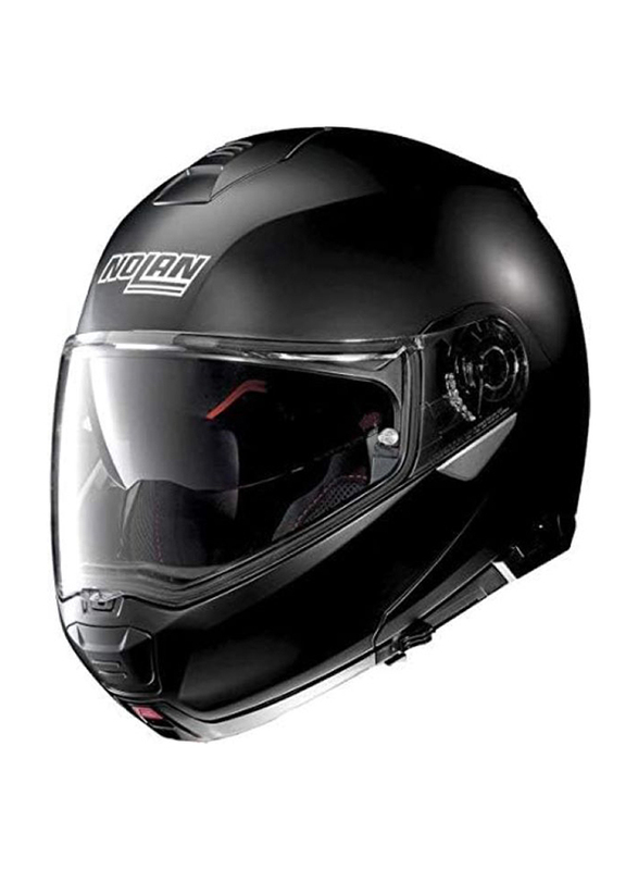 Nolan Classic Com Flat Motorcycle Helmet, Black, X-Large