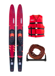 Allegre 67-inch Combo Skis Package, Red