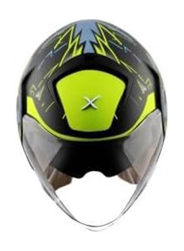 Axor Striker Cyborg Double Helmet, X-Large, Black/Neon Yellow