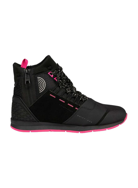 Ixon Baskets Femme Freaky Waterproof Lady Baskets Moto Shoes, Black/ Noir Fuchsia, Size 39