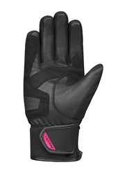 Ixon Pro Russel 2 Leather Gloves, Small, Black/Fuchsia