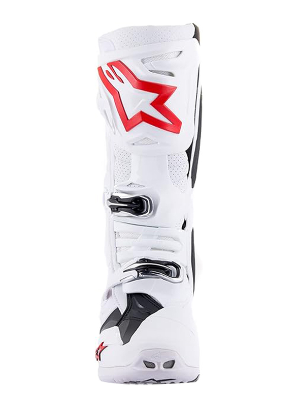 Alpinestars Tech 10 Supervented Boots, Size 9, White/Red