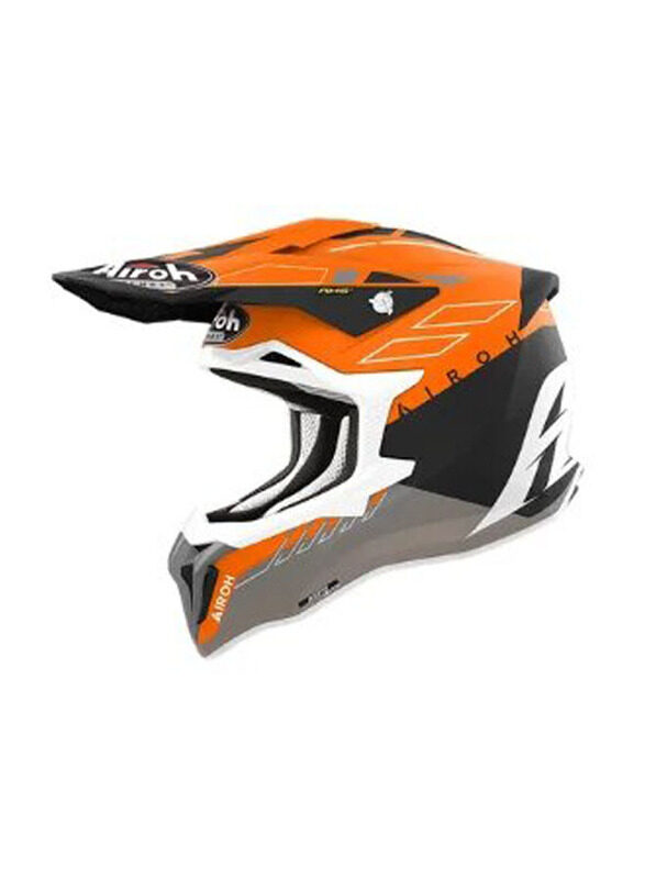 

Airoh Strycker Skin Matt Motocross Helmet, Medium, Orange