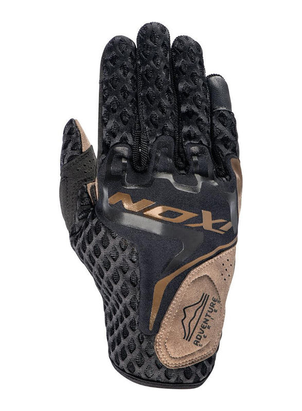 Ixon Dirt Air Summer Motorcycle Gloves, Medium, 300101024-1060-M, Black/Sand