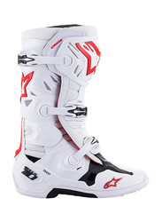 Alpinestars Tech 10 Supervented Boots, Size 9, White/Red