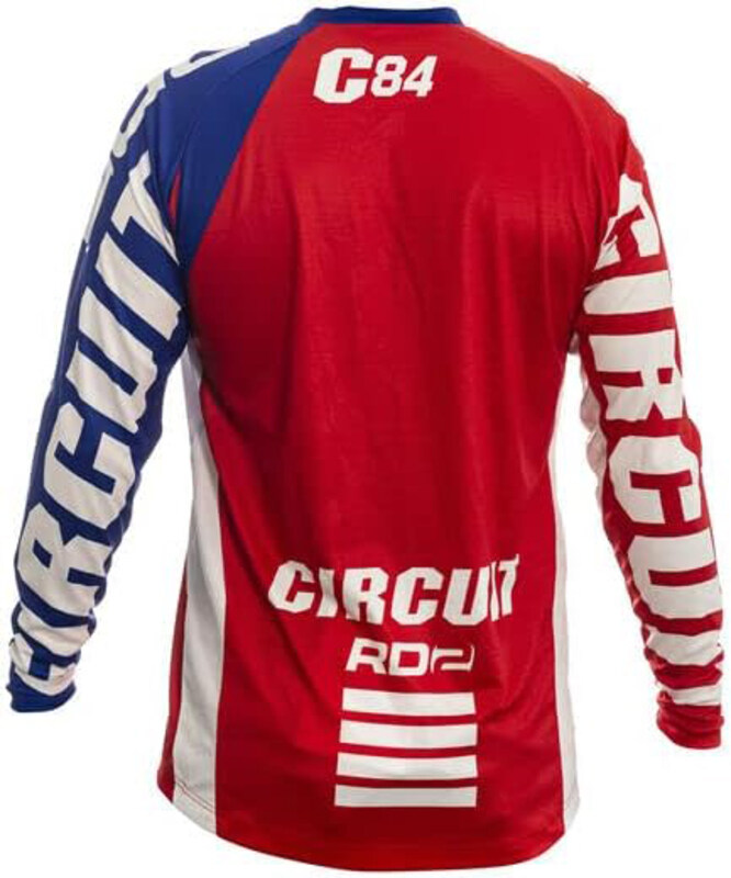 Circuit Cross Enduro Jersey Kratos, Large, Blue/White/Red