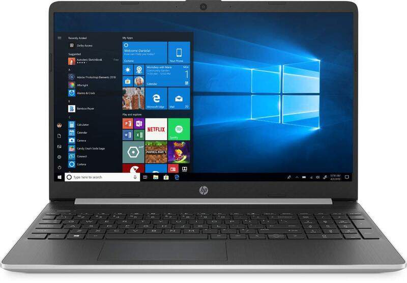

HP 15 Laptop, 15.6" Touch Laptop, Intel Core 1065G7 i7 10th Gen, 512GB PCIe SSD, 8GB RAM, Intel Iris Plus Graphics, Win 10 Home, Silver