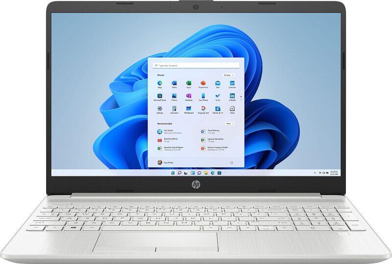 

HP 15 Laptop, 15.6" FHD LED Display, Intel Core i3 11th Gen, 256GB SSD, 8GB RAM, Intel UHD Graphics, EN KB, Silver