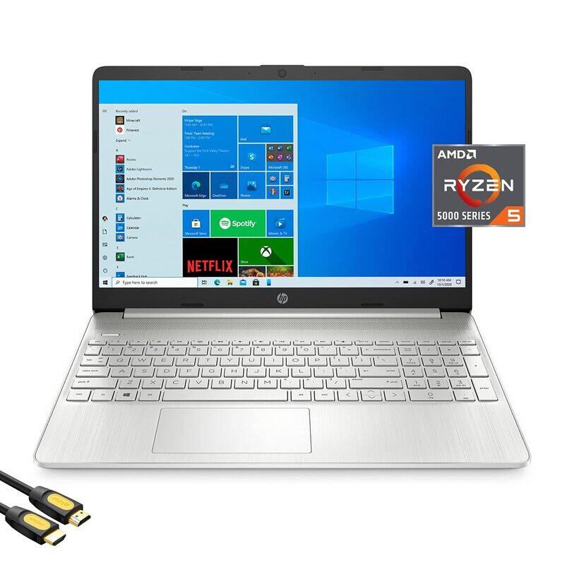

HP Micro-Edge Laptop, 15.6" FHD Display, AMD Ryzen 5 5500U 4.0GHz, 1TB SSD, 16GB RAM, AMD Radeon Graphics, EN KB, Silver