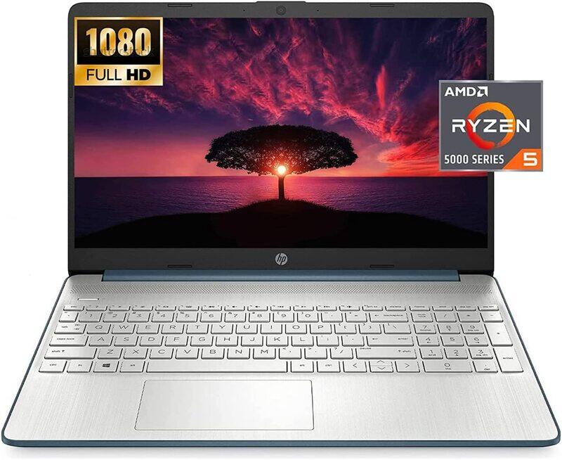 

HP 2022 Latest Laptop, 15.6" FHD IPS Display, AMD Ryzen 5 5500U Up to 4.0GHz, 1TB SSD, 32GB RAM, EN KB, Windows 11, Blue