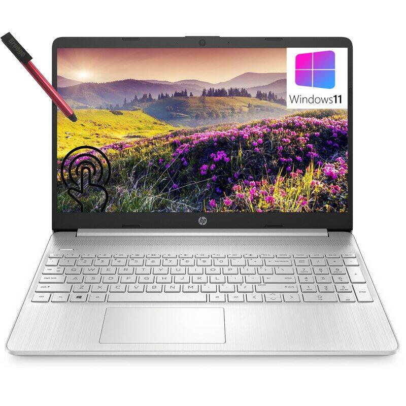 

HP 15-ef Laptop, 15.6" Display, AMD Ryzen 7 4.3GHz, 1 TB SSD, 32 GB RAM AMD Graphic Card, EN KB with Touch Bar, Win 11, Silver