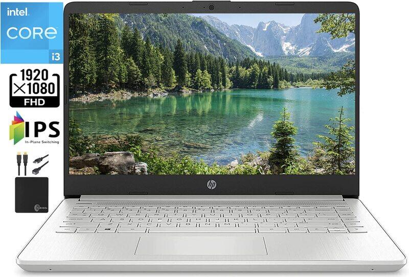 

HP 2021 Laptop, 14" Full HD IPS Display, Intel i3-1115G4 11th Gen 4.1GHz, 256GB PCIe SSD, 8GB RAM, Intel UHD Graphics, EN KB, Windows 10, Silver