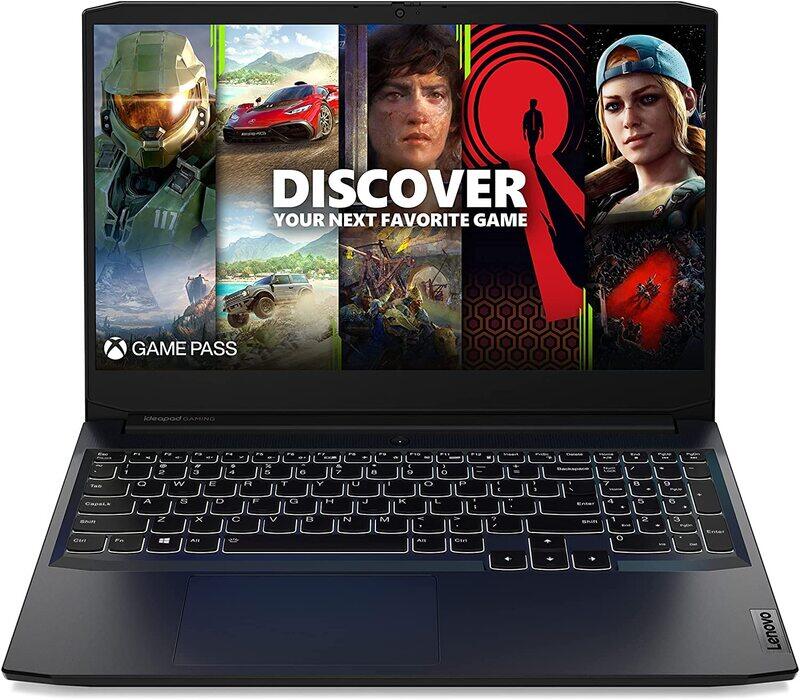 

Lenovo IdeaPad 3i Gaming, 15.6" Display, Intel Core i5-11300H 3.1GHz, 256GB SSD, 8GB RAM, Nvidia GTX 1650 Graphic Card, Webcam, Backlit EN KB, Black