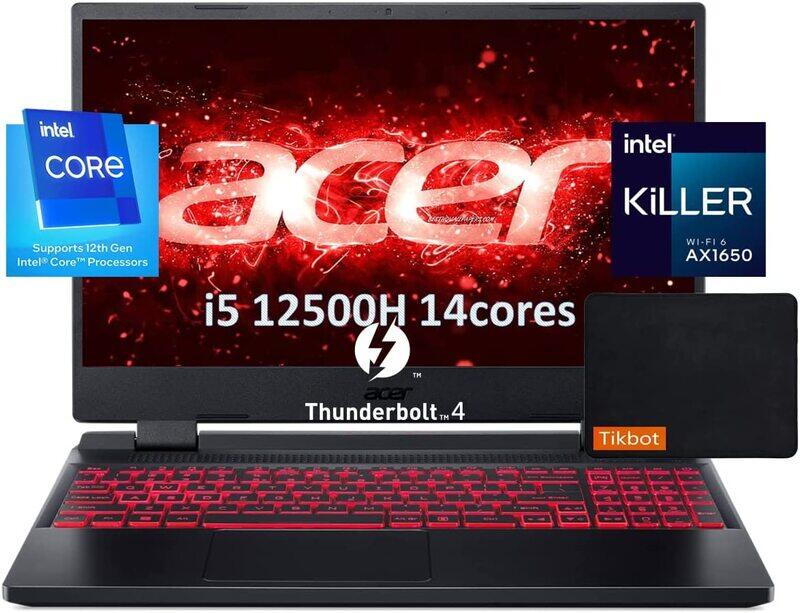 

Acer Nitro 5 2022 Laptop with Mouse Pad, 15.6" IPS Display, Intel Core i5 12th Gen 4.5GHz, 1TB SSD, 16GB RAM, NVIDIA GeForce RTX 3050, EN KB, Win 11,